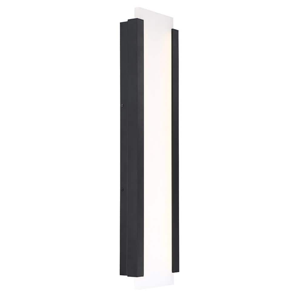 26" Black Dimmable LED Outdoor Wall Sconce