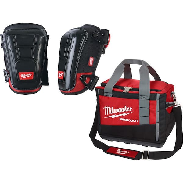High Performance Hard Shell Knee Pads with PACKOUT Tool Bag