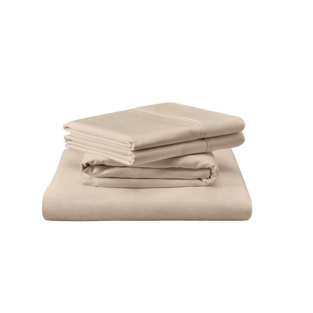 Twin Sandstone Egyptian Cotton Sheet Set