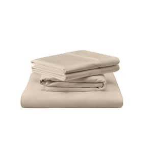 TEMPUR Luxe Sandstone Egyptian Cotton Split-California-King Sheet Set