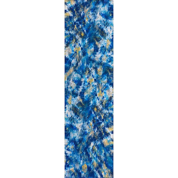 Addison Rugs Copeland Pacifica 2 ft. 3 in. x 7 ft. 6 in. Abstract Runner Rug