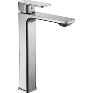 Vibra Single Hole Single-Handle Bathroom Faucet in Brushed Nickel