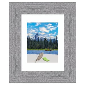 Bark Rustic Grey Picture Frame Opening Size 11 x 14 in. (Matted To 8 x 10 in.)