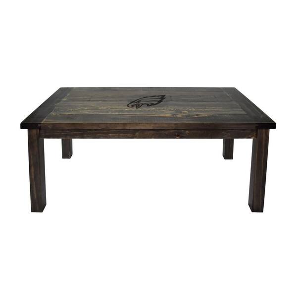 Unbranded Eagles 44 in. L Brown Pine 22 in. H Rectangle Wood Finished Reclaimed Coffee Table
