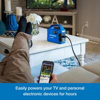 300-Watt Wave Lithium-Ion Portable Power Station with Power Inverter, LCD Display, and Flashlight