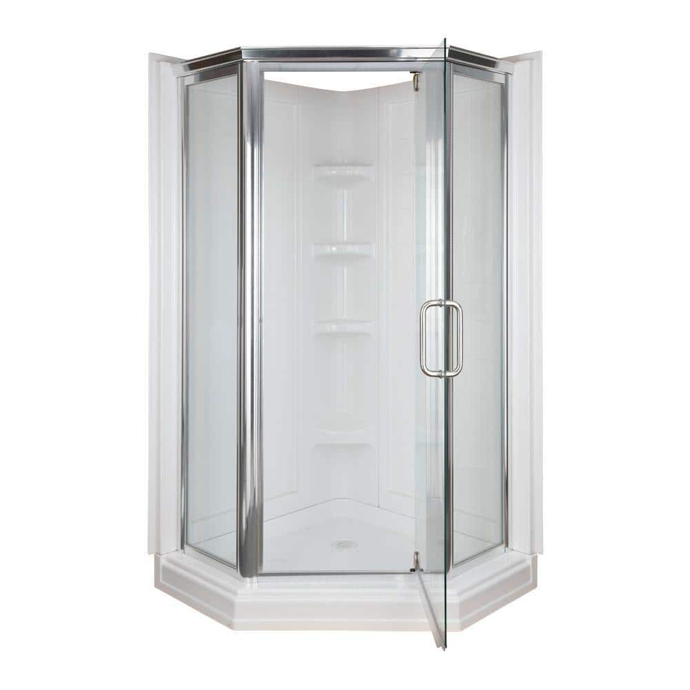 UPC 739348002642 product image for 42 in. W x 42 in. H x 72 in. 2-Piece Neo-Angle Pivot Framed Corner Shower Enclos | upcitemdb.com