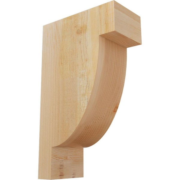 Ekena Millwork 6 in. x 12 in. x 20 in. Douglas Fir Alpine Rough Sawn Corbel