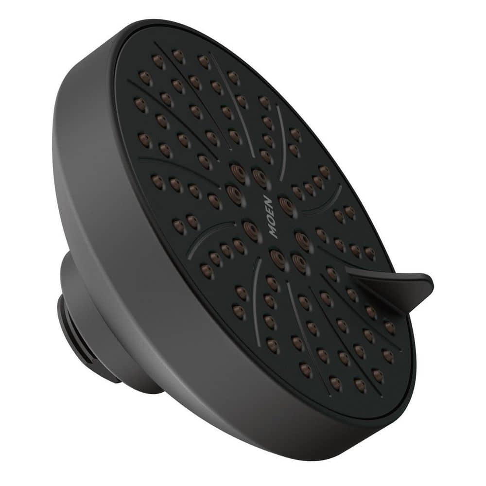 6-Spray Patterns 4.5 in. Wall Mount Fixed Shower Head in Matte Black price history on PriceWatchPro