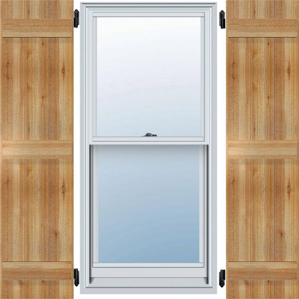 "16-1/8"" X 81""Timbercraft Rustic Wood Three 5-3/8""Joined Board and Batten Shutters Rough Sawn Cedar(pair)" price history on PriceWatchPro