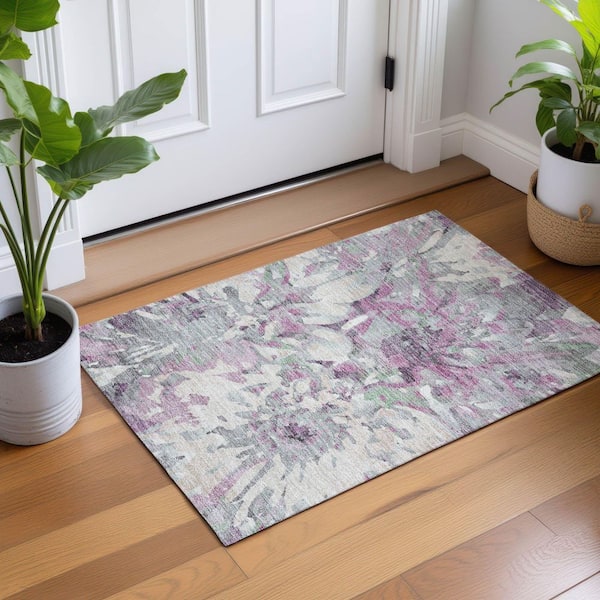 Chantille Machine Washable Indoor/Outdoor Abstract ACN2340 Blush 2 ft. x 3 ft. Accent Rug