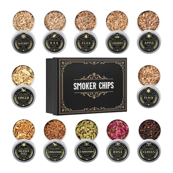 小物 WILDSWANS BRANCH/CRC/CH Lynzavix 12-Piece Assorted Wood Spice Blend Tin Set Natural Wood