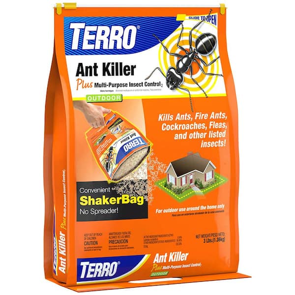 TERRO 3 lb. Outdoor Ant Killer Plus Multi-Purpose Insect Control Granules Shaker Bag