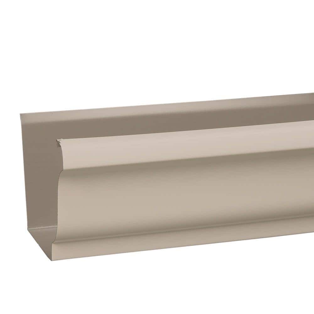 Amerimax 5 in. x 10 ft. Clay Aluminum K-Style Gutter 2400644120 - The ...