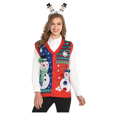 ugly sweater vest womens