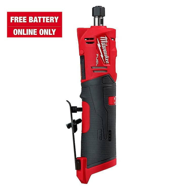 Milwaukee M12 FUEL 12V Lithium-Ion Brushless Cordless 1/4 in. Straight Die Grinder (Tool-Only)