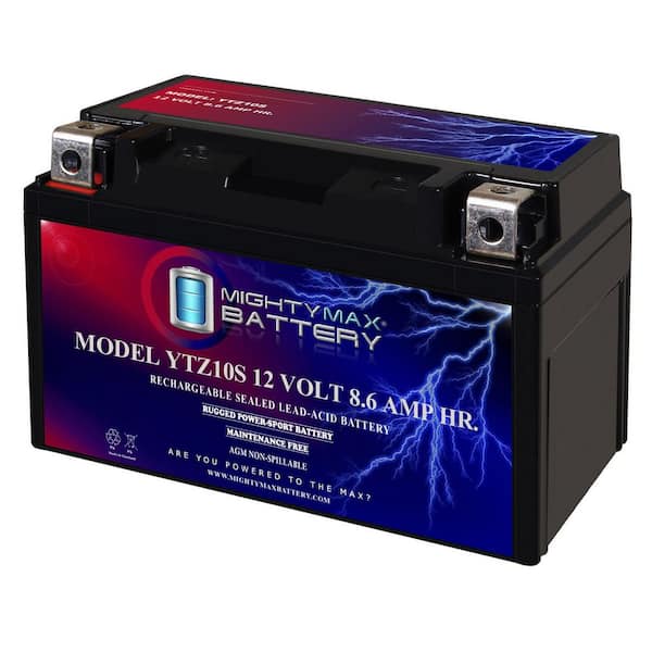 MIGHTY MAX BATTERY 12-Volt 8.6 Ah 190 CCA Rechargeable Sealed Lead Acid (SLA) Powersport Battery