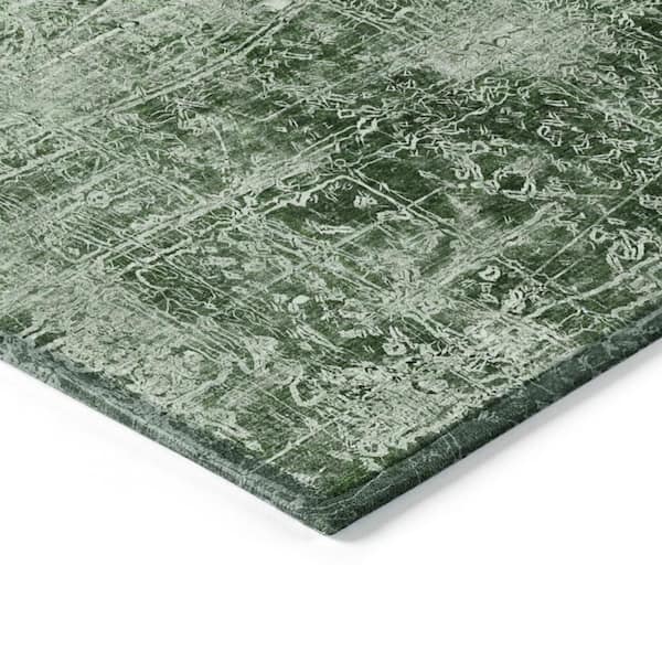 Chantille ACN559 Emerald 5 ft. x 7 ft. 6 in. Machine Washable Indoor/Outdoor Geometric Area Rug