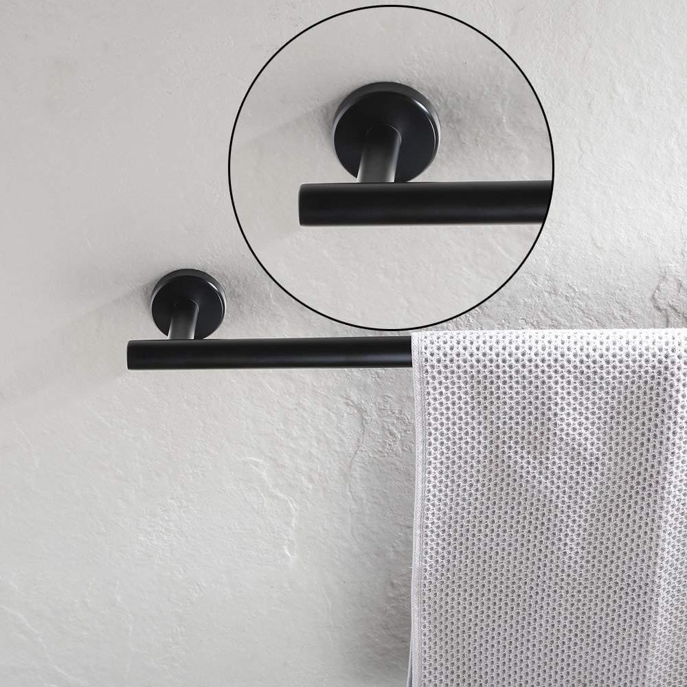Matte Black 33" Stainless Steel Wall Mounted Towel Bar