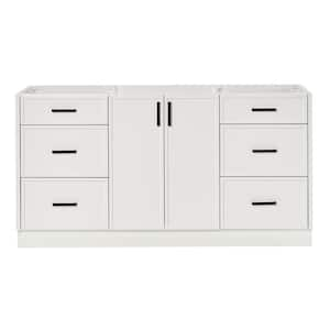 Kelly 66 in. W x 21.5 in. D x 34.5 in. H Bath Vanity Cabinet without Top in White