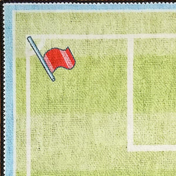 Kidz Green 5 ft. x 7 ft. Children Polyester Area Rug