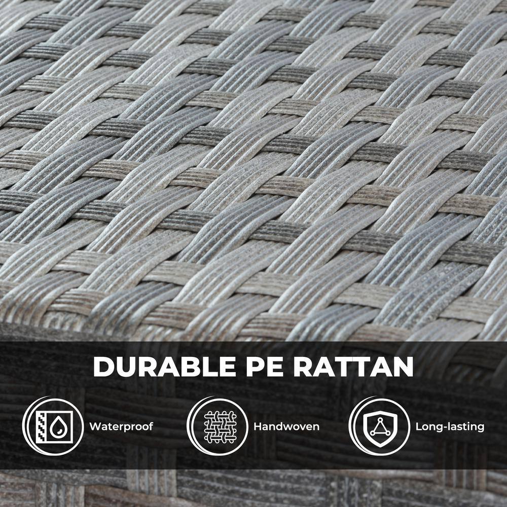 Close-up of durable woven wicker material texture.