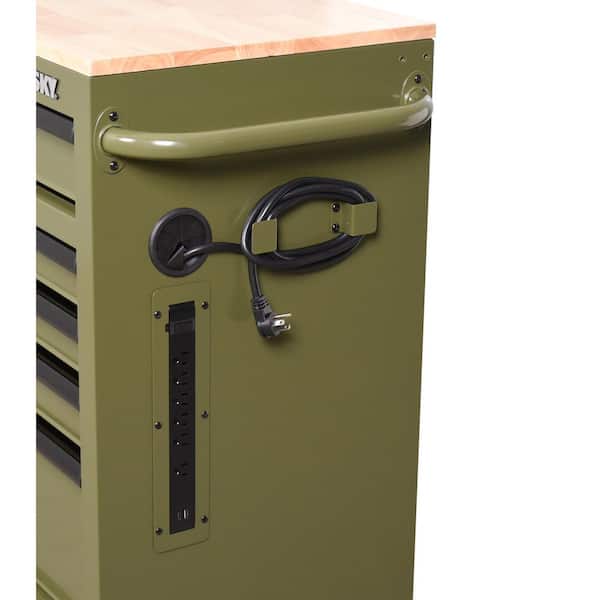 Reviews for Husky 46 in. W x 18.1 in. D 9-Drawer Army Green Mobile