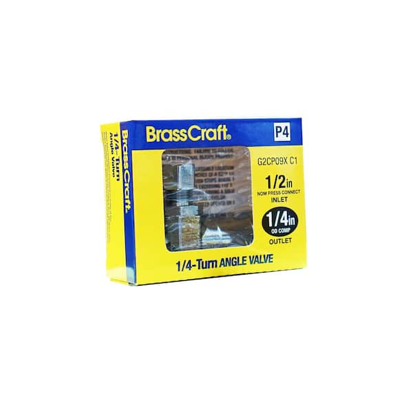 BrassCraft 1/2 in. Press Connect Inlet x 1/4 in. Compression