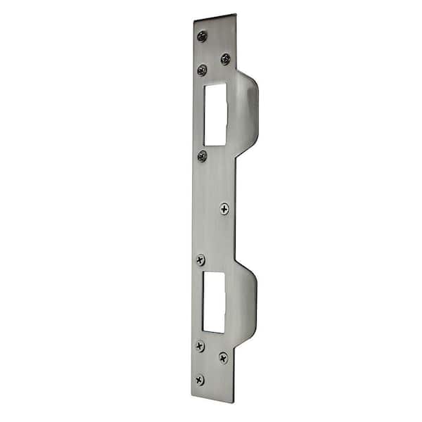 5 x Long Strike Plates for Mortice Locks Nickel Plated 