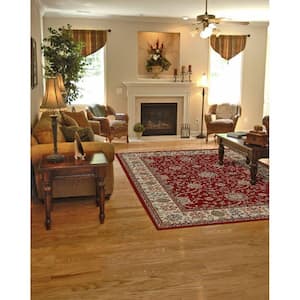 Jewel Voysey Red 3 ft. x 4 ft. Area Rug