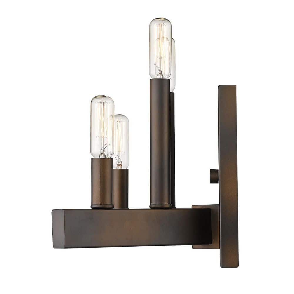 8 in. Bronze Indoor Hardwired Sconce with No Bulbs Included price history on PriceWatchPro