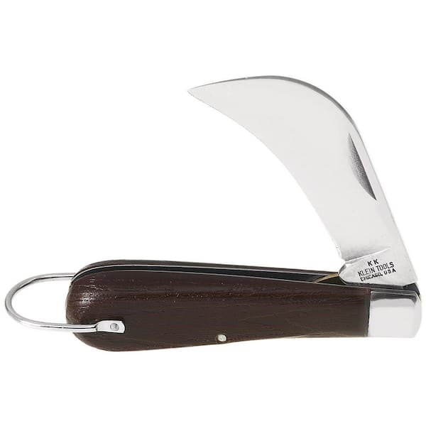 2-5/8 in. Carbon Steel Hawk Bill Blade Folding Knife