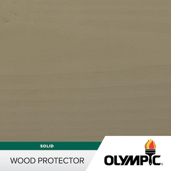 Olympic Wood Protector 1 gal. SC-1012 Cape Cod Gray Exterior Solid Stain Plus Sealer in One