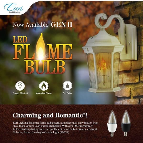 euri lighting flickering flame lantern