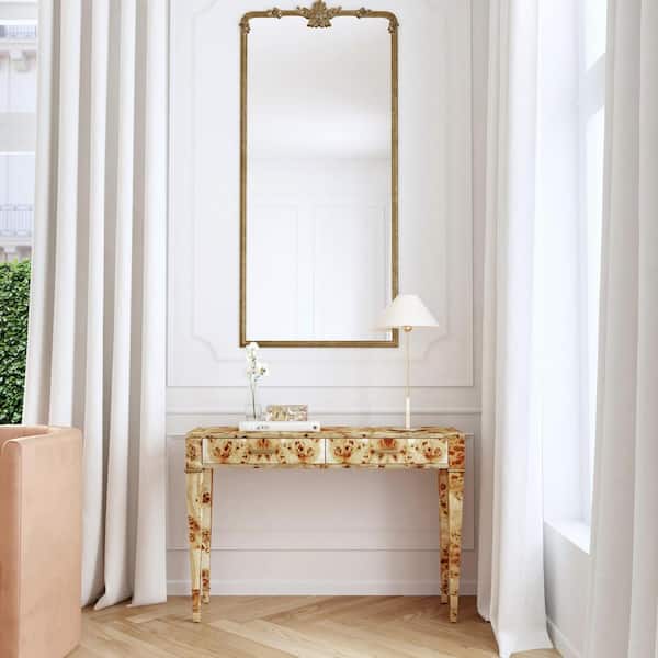Butler Specialty Company Kai 45 in. W Light Brown Rectangular Burl Wood 2-Drawer Console Table