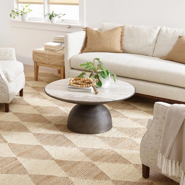 Harwich Handwoven Jute Natural 10 ft. x 14 ft. Indoor Area Rug