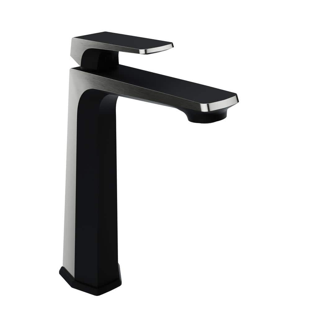 Single-Handle Single-Hole Bathroom Vessel Sink Faucet with Pop-Up Drain in 