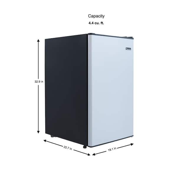 Magic Chef 4.4 cu. ft. Mini Fridge in Stainless Steel Look without
