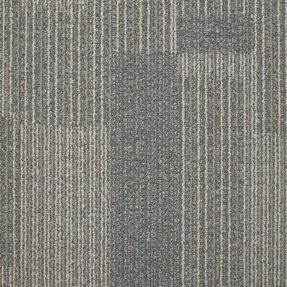 TrafficMaster Rockefeller Nickel Loop 19.7 in. x 19.7 in. Carpet Tile
