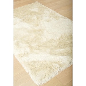 Luxe Shag Ivory 8 ft. x 10 ft. Area Rug