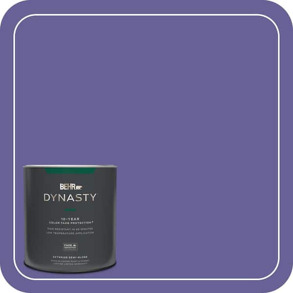 BEHR DYNASTY 1 qt. #T15-13 Prime Purple Semi-Gloss Exterior Stain ...