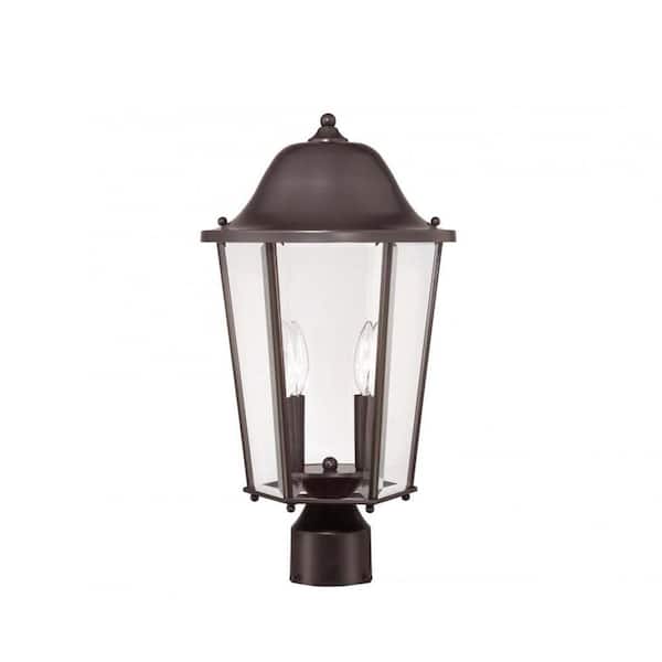 Illumine Monti 2-Light English Bronze Outdoor Post Lantern