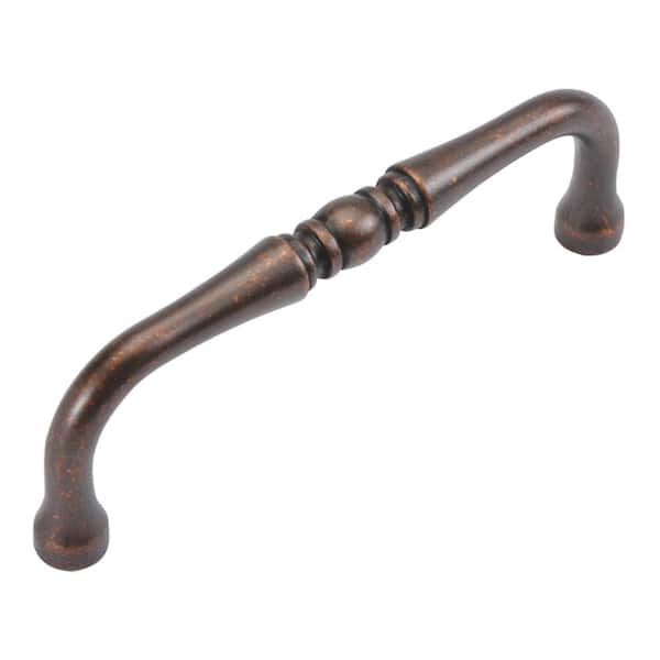 HICKORY HARDWARE Williamsburg 3-1/2 in. (89 mm) Dark Antique Copper Cabinet Pull (10-Pack)