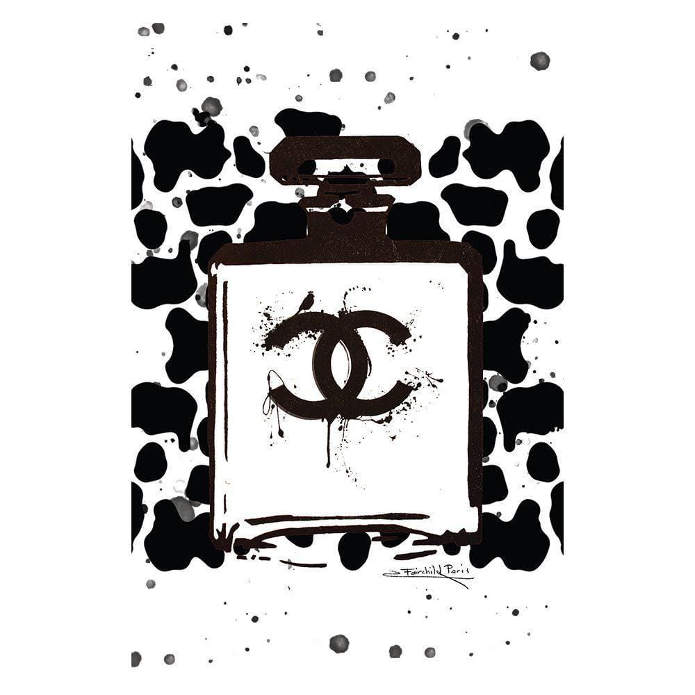 Fashion Perfume Bottle, Animale Print by Fairchild Paris 1 Piece Unframed Canvas Drawing Print 16 in. x 20 in. price history on PriceWatchPro