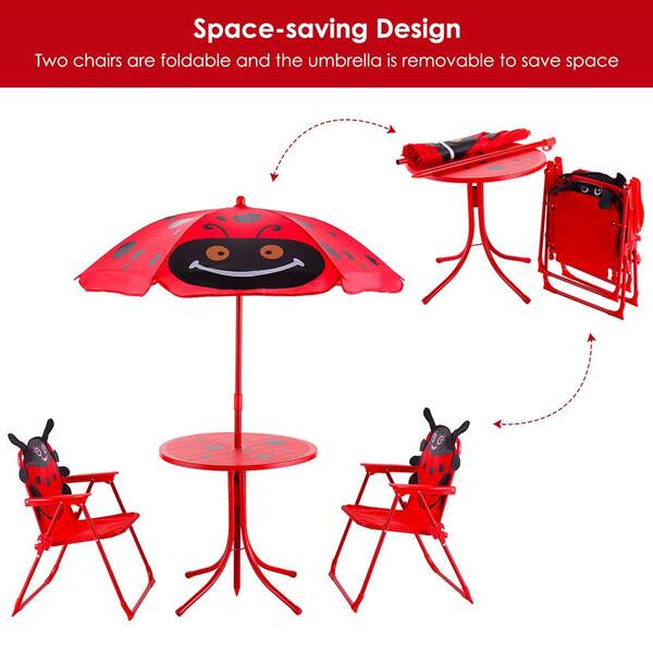 kids folding table set