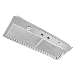 30 in. 300 Max Blower CFM Built-In Powerpack Insert for Custom Range Hoods with LED Light in Stainless Steel