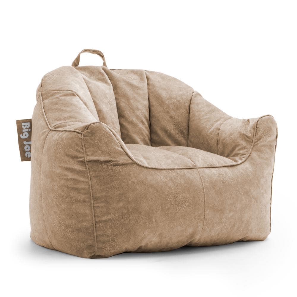 Big Joe Hug Chair Caribou Hyde Bean Bag 0672410 The Home Depot