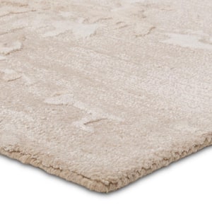 Astris 5 ft. x 8 ft. Light Gray/Taupe Abstract Handmade Area Rug