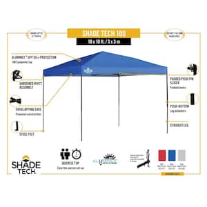ST100 10 ft. x 10 ft. Red Straight Leg Canopy