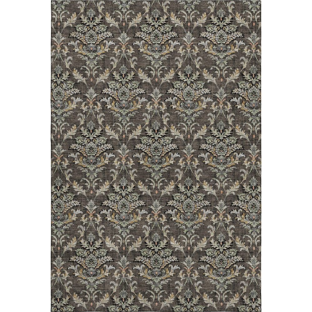 Mayfield Premium Machine Washable Abstract AMF2325 Chocolate 3 ft. x 5 ft. Area Rug price history on PriceWatchPro