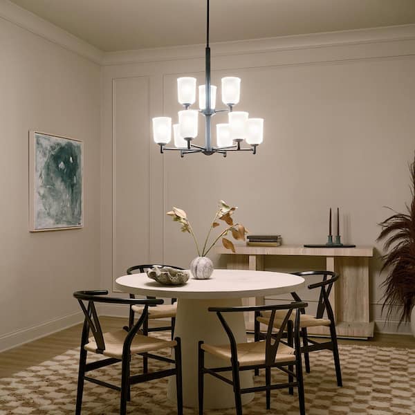 Kichler Shailene 9-Light Black Transitional Chandelier